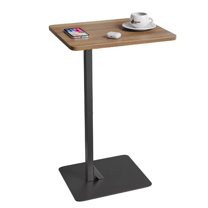 Table d'appoint en C pour canapé et chevet - 40 P x 30 L x 60 H cm