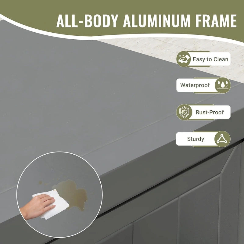 Îlot de cuisine extérieure avec rangement (tabouret non inclus)