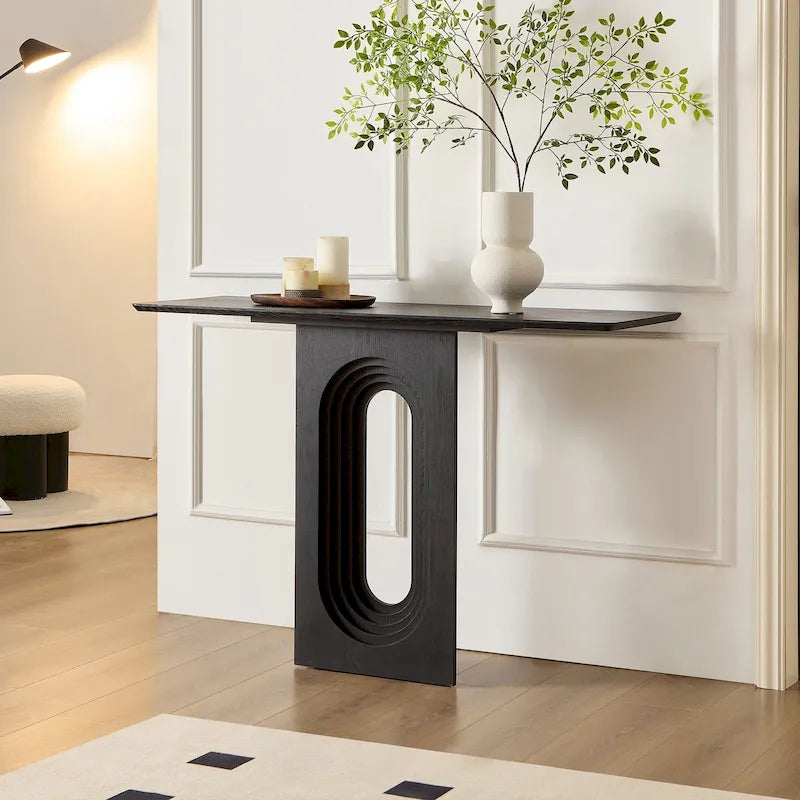Console étroite moderne avec design Loopback unique