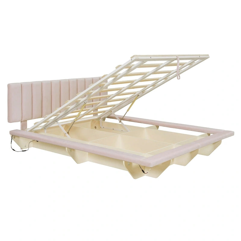 Lit flottant Queen Size avec lumière LED et USB