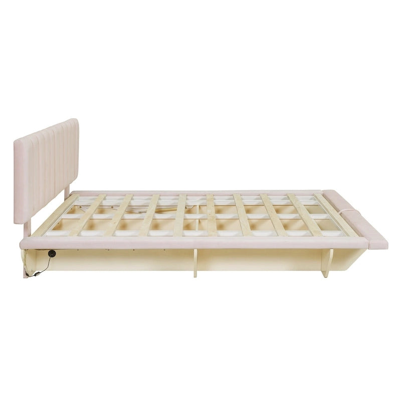 Lit flottant Queen Size avec lumière LED et USB