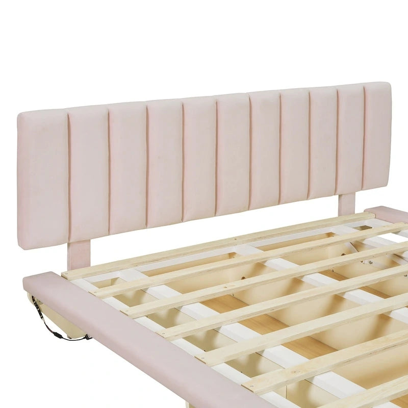 Lit flottant Queen Size avec lumière LED et USB