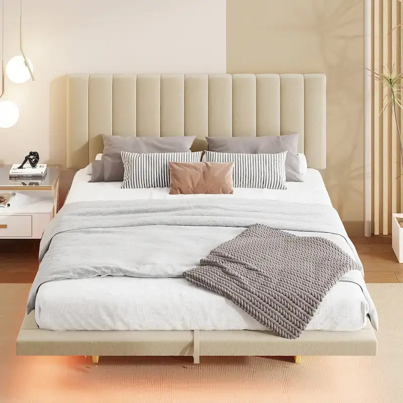 Lit flottant Queen Size avec lumière LED et USB