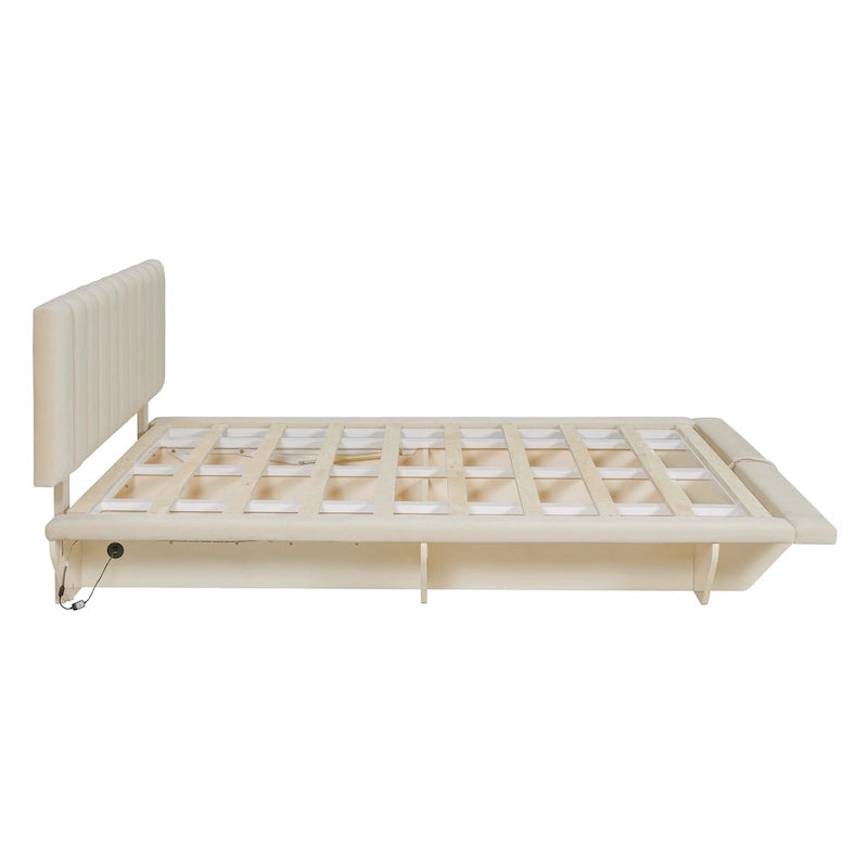 Lit flottant Queen Size avec lumière LED et USB