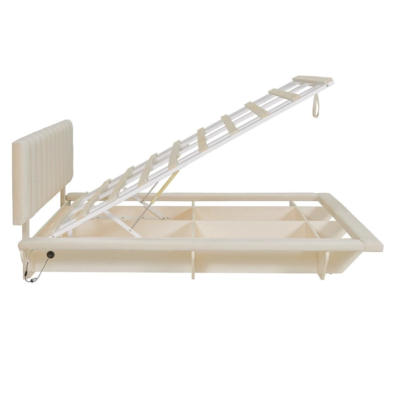 Lit flottant Queen Size avec lumière LED et USB
