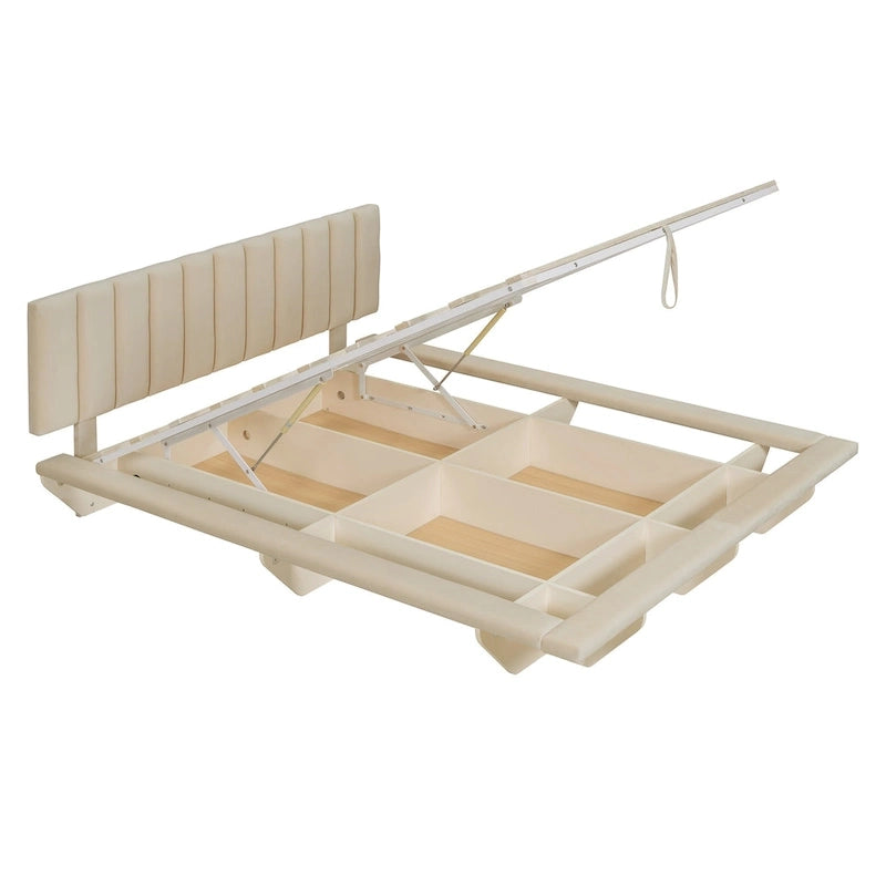 Lit flottant Queen Size avec lumière LED et USB