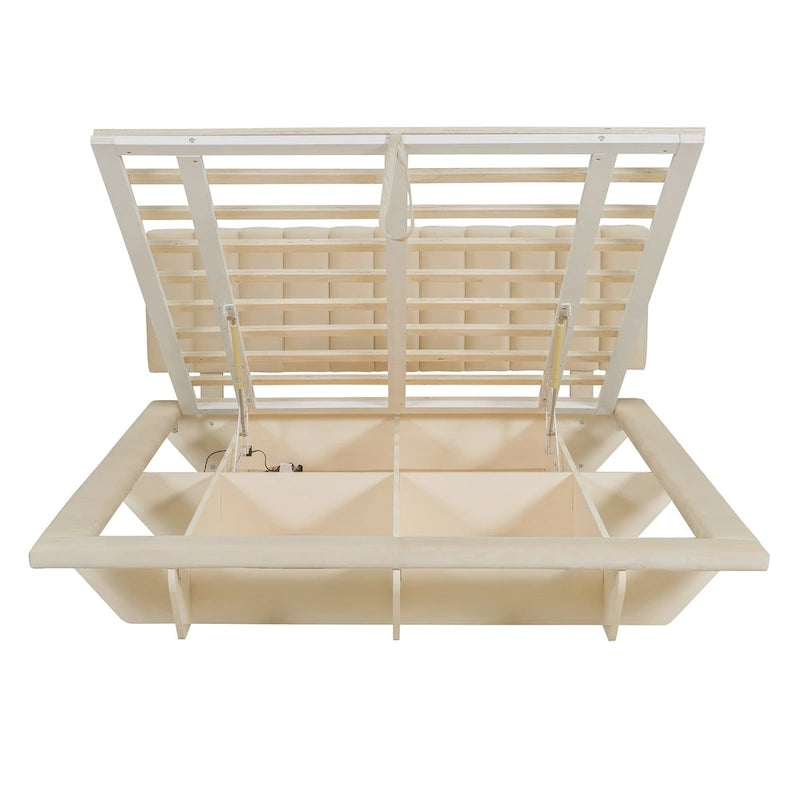 Lit flottant Queen Size avec lumière LED et USB