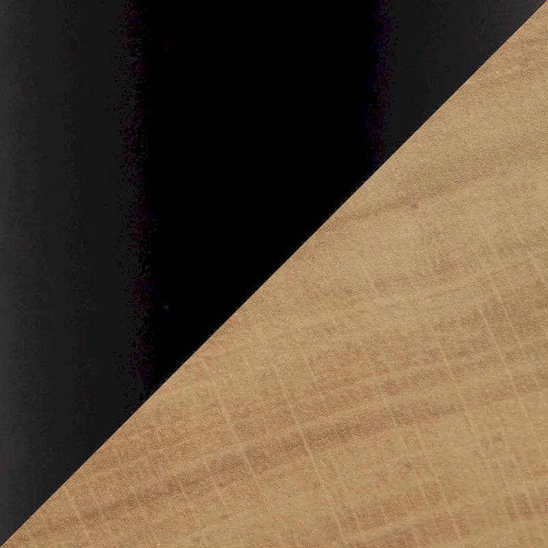 Bureau industriel en bois et métal avec tiroir coulissant