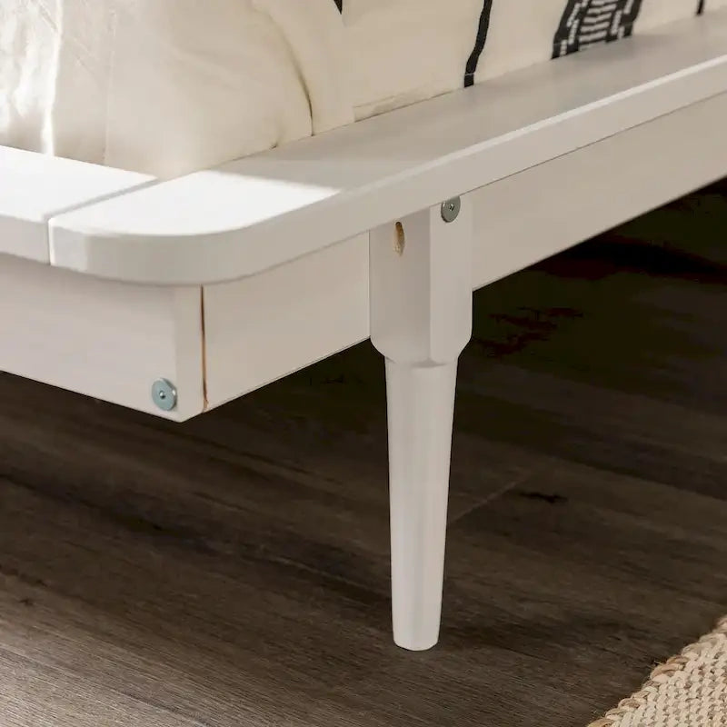 Lit plate-forme King-Size en pin massif avec lattes