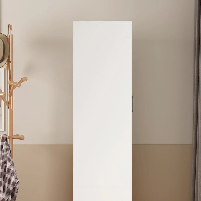 Penderie Armoire Miroir Barre de penderie modulable Rangement Commode