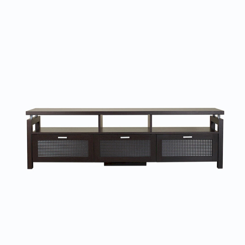 Meuble TV de rangement contemporain pour expresso de 71 pouces par