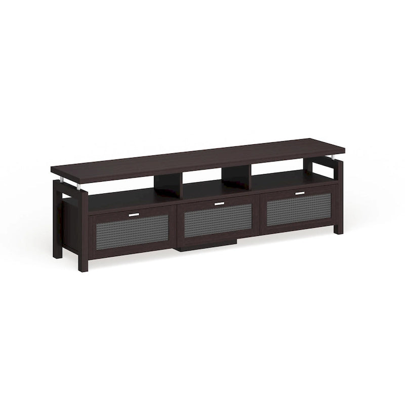 Meuble TV de rangement contemporain pour expresso de 71 pouces par