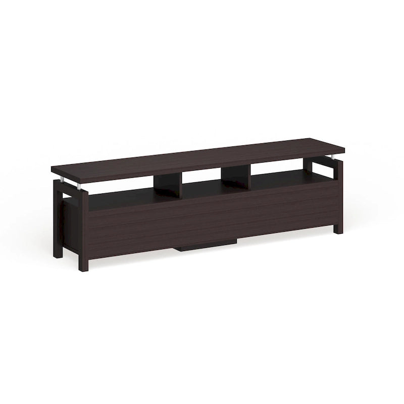 Meuble TV de rangement contemporain pour expresso de 71 pouces par