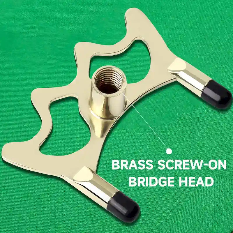 Tête de pont vissable en laiton pour queue de billard. Accessoires pour queue de billard - Noir