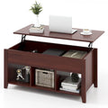 Table basse relevable avec compartiment caché et - Voir détails