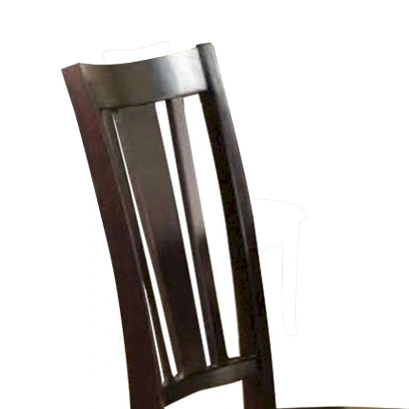 Chaise de salle à manger en bois d'hévéa avec siège rembourré, lot de 2 - 99 H x 48 L x 58 P cm