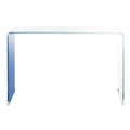 Table console en verre Ombre - Transparent / Bleu - 43,3 x 13,8 x 29,5 - 43Lx14Px30H