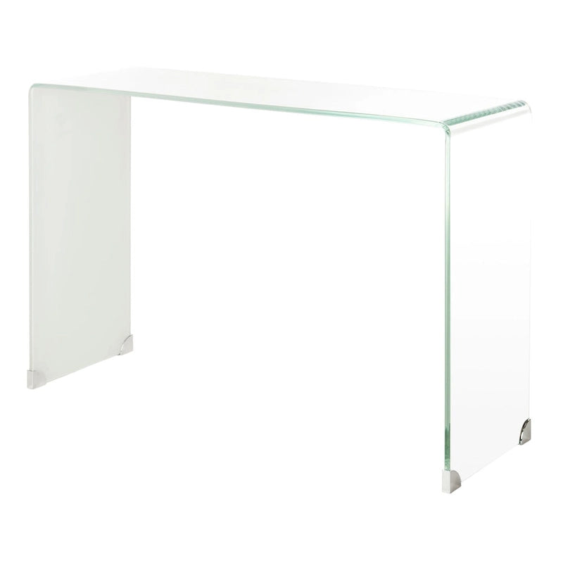 Table console en verre Ombre - Transparent / Bleu - 43,3 x 13,8 x 29,5 - 43Lx14Px30H