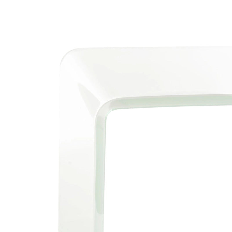 Table console en verre Ombre - Transparent / Bleu - 43,3 x 13,8 x 29,5 - 43Lx14Px30H