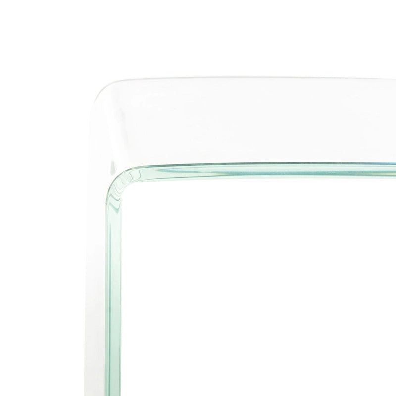 Table console en verre Ombre - Transparent / Bleu - 43,3 x 13,8 x 29,5 - 43Lx14Px30H