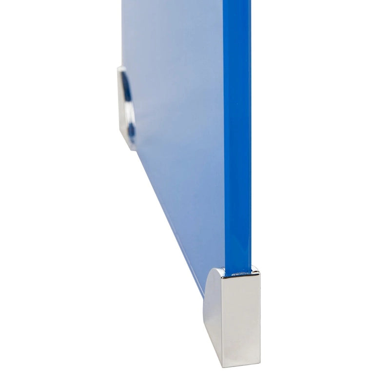 Table console en verre Ombre - Transparent / Bleu - 43,3 x 13,8 x 29,5 - 43Lx14Px30H