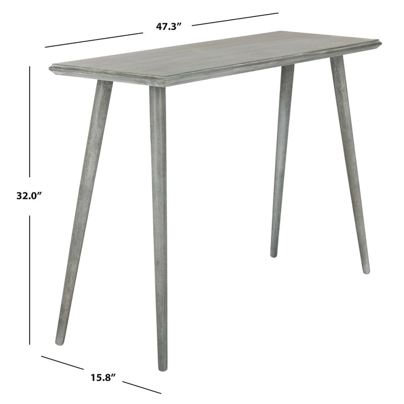 Table console blanc antique du milieu du siècle