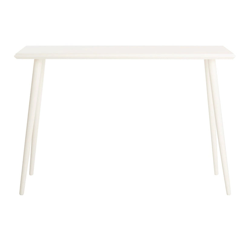Table console blanc antique du milieu du siècle