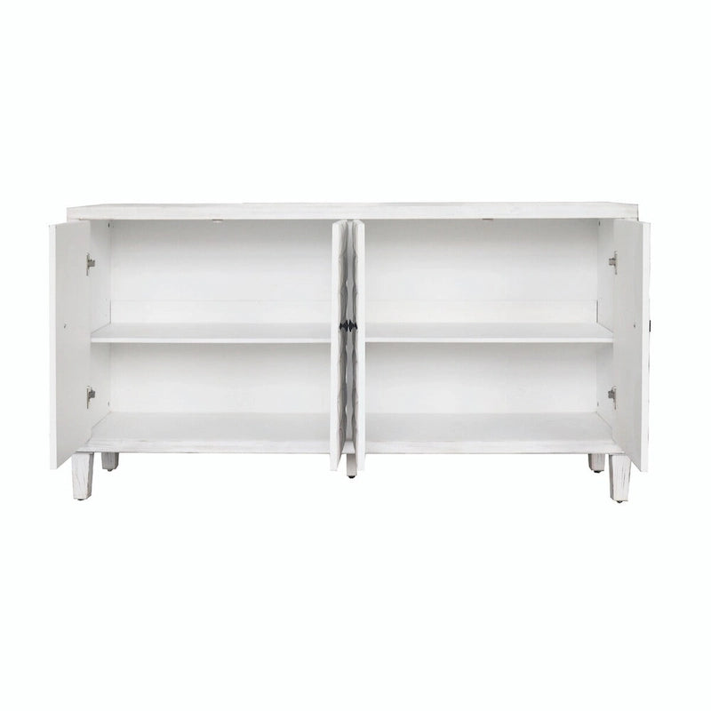 Meuble d'appoint 4 portes en bois buffet