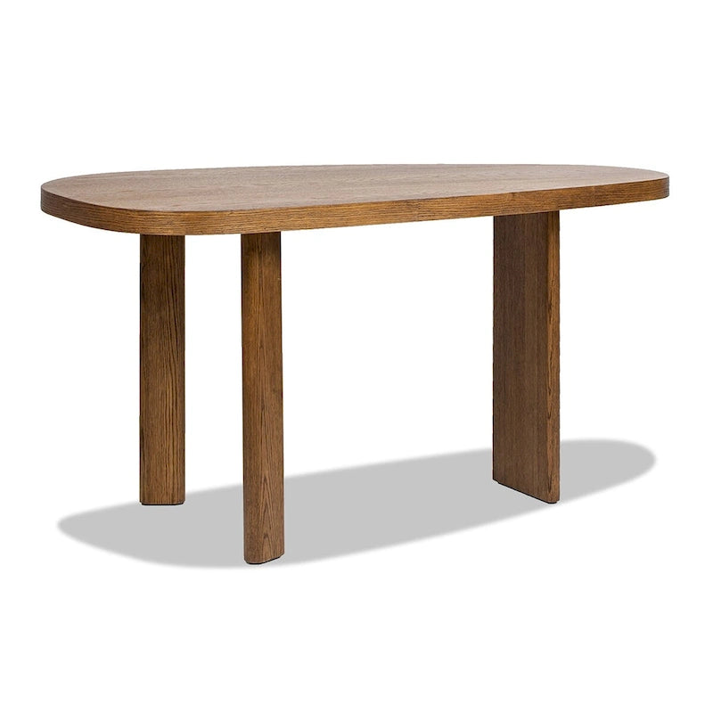 Console de 60 chêne, ovale oblongue