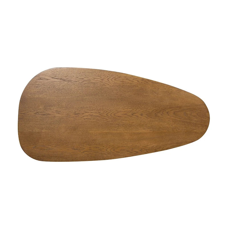 Console de 60 chêne, ovale oblongue