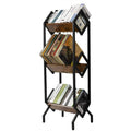 Support de rangement pour disques vinyles à 3 niveaux - 36,1P x 40,9L x 127H