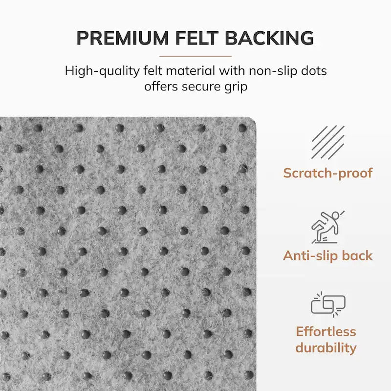Tapis de chaise rectangulaire en bambou enroulable avec rebord - Protecteur et écologique, très résistant pour le bureau et la maison