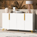 Meuble de rangement de luxe léger au fini lustré moderne et étagères réglables