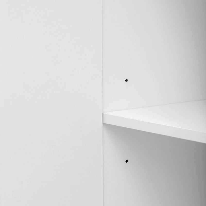 Meuble de rangement de luxe léger au fini lustré moderne et étagères réglables