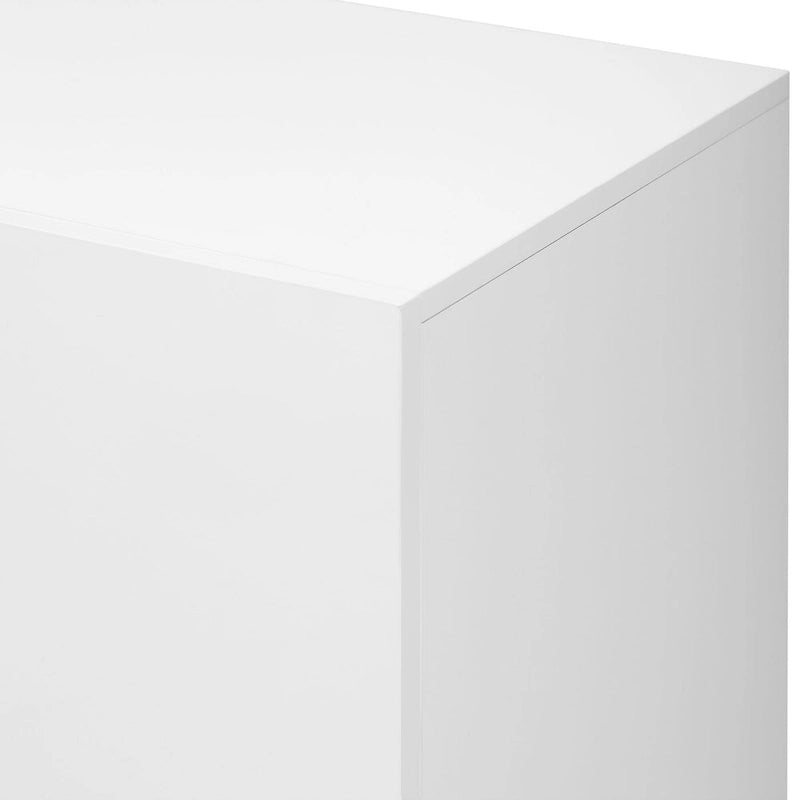 Meuble de rangement de luxe léger au fini lustré moderne et étagères réglables